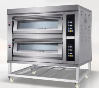 Pizza de cuisson 6.6KW de gâteau de pain du four 380v de gaz électrique commercial