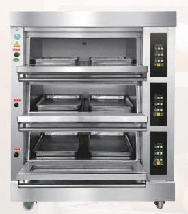Pizza de cuisson 6.6KW de gâteau de pain du four 380v de gaz électrique commercial