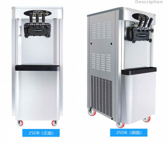 Réducteur silencieux de préréfrigération de machine de crème glacée de compresseur simple avec les vitesses en acier moulues