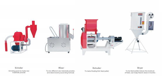 16 - extrudeuse aquatique 40 de granule de l'alimentation 68kw - 300kg/utilisation ferme de H