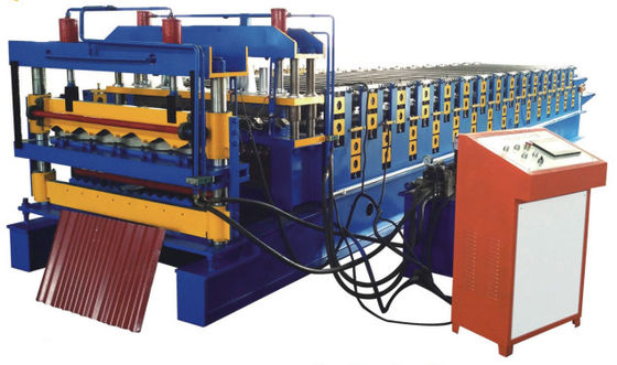 Petit pain en acier de la couleur 7.5KW formant de doubles couches de la machine 1200mm