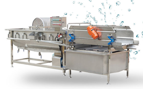 Machine à laver 1500kg/h de bulle du fruit 4.2KW avec le dispositif de retrait d'impureté