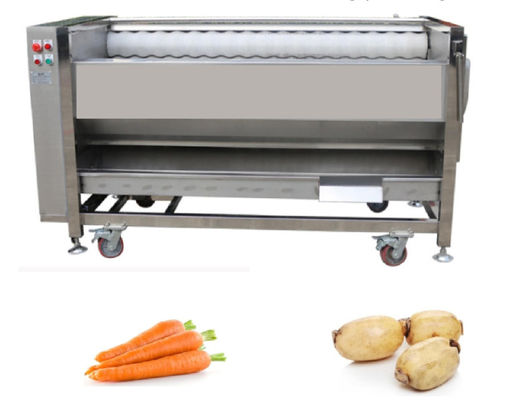 les machines de traitement des denrées alimentaires des produits alimentaires 800kg/h, balayent la machine d'épluchage industrielle