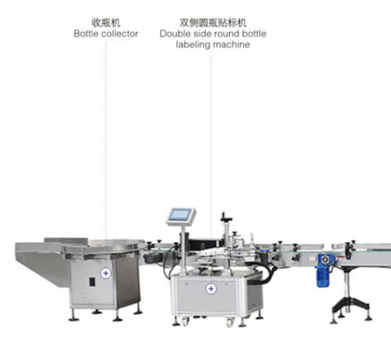 chaîne de production remplissante liquide de machine à étiquettes de capsulage 1000ml et
