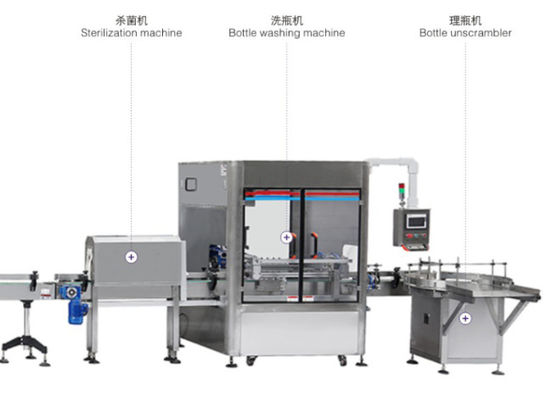 chaîne de production remplissante liquide de machine à étiquettes de capsulage 1000ml et